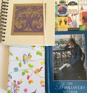 My collection of book journals -- not a word has been written in any of them.