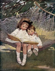 children-on-a-hammock